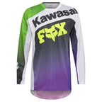 FOX (2026) MX Jersey & Pant Kit Deal - 180 KAWASAKI (Purple/White/Green)