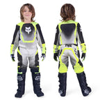 FOX Racing Youth MX Jersey & Pant Kit Deal - 180 COLLECT (Grey/Flo Yellow/Black)