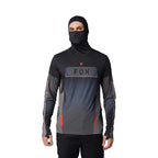 FOX Racing MX | MTB Hooded Jersey - RANGER DRIVE Integrated Balaclava (Black/Grey)