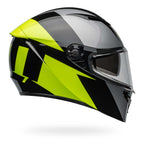 Bell Lithium SHEAR Motorcycle Helmet (Gloss Black/Grey/Yellow)