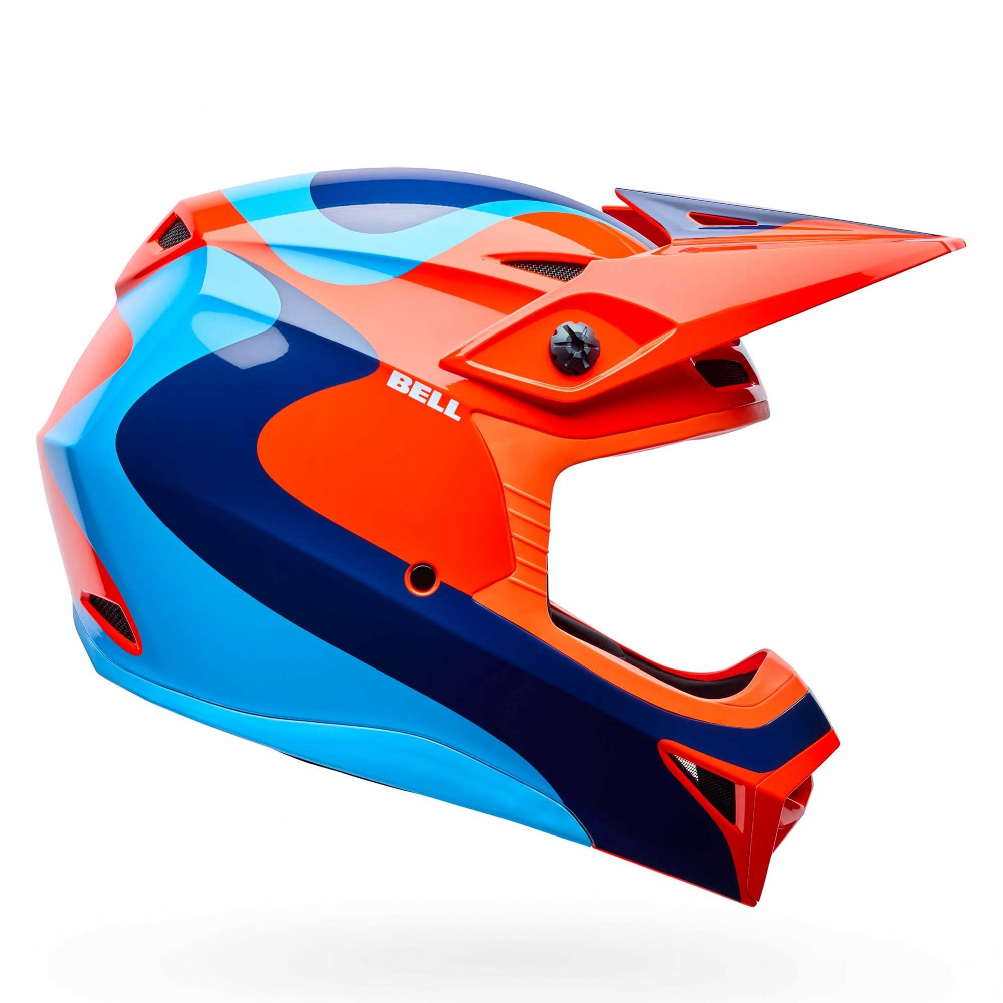 BELL Youth MX Helmet - MX-10 MIPS WAVE (Orange/Blue)
