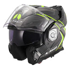 LS2 Motorcycle Touring Flip Over Helmet - FF901 Advant X - C Future (Hi Vis Yellow)