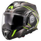LS2 Motorcycle Touring Flip Over Helmet - FF901 Advant X - C Future (Hi Vis Yellow)