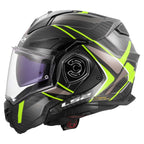 LS2 Motorcycle Touring Flip Over Helmet - FF901 Advant X - C Future (Hi Vis Yellow)