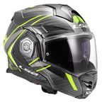 LS2 Motorcycle Touring Flip Over Helmet - FF901 Advant X - C Future (Hi Vis Yellow)