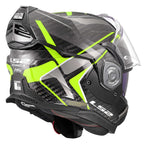 LS2 Motorcycle Touring Flip Over Helmet - FF901 Advant X - C Future (Hi Vis Yellow)