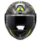 LS2 Motorcycle Touring Flip Over Helmet - FF901 Advant X - C Future (Hi Vis Yellow)