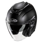HJC I31 Plain Open Face Motorcycle Helmet (Matt Black)