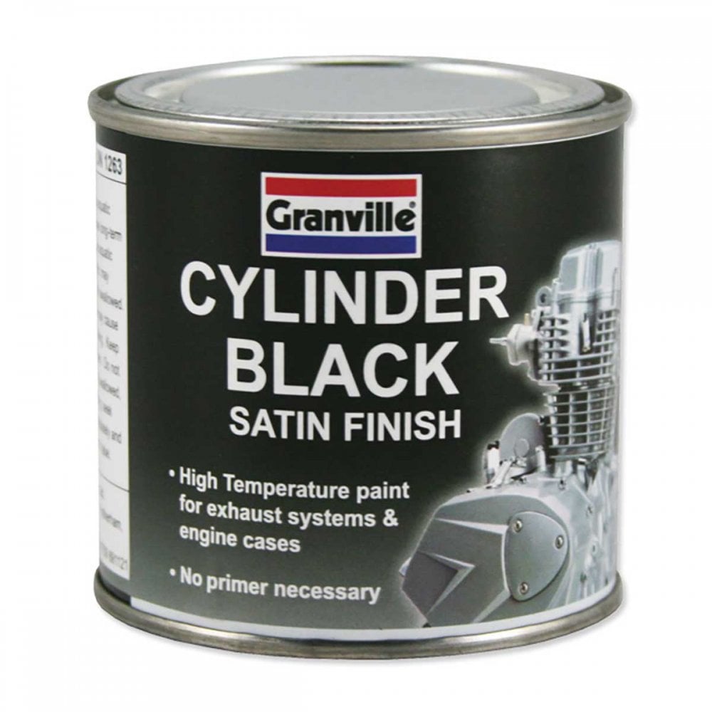 Granville - Cylinder Black High Heat Resistant Paint - 250ml
