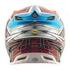 Troy Lee Motocross Helmet - SE5 Carbon MIPS - LOWRIDER (Silver/Blue/Pink)