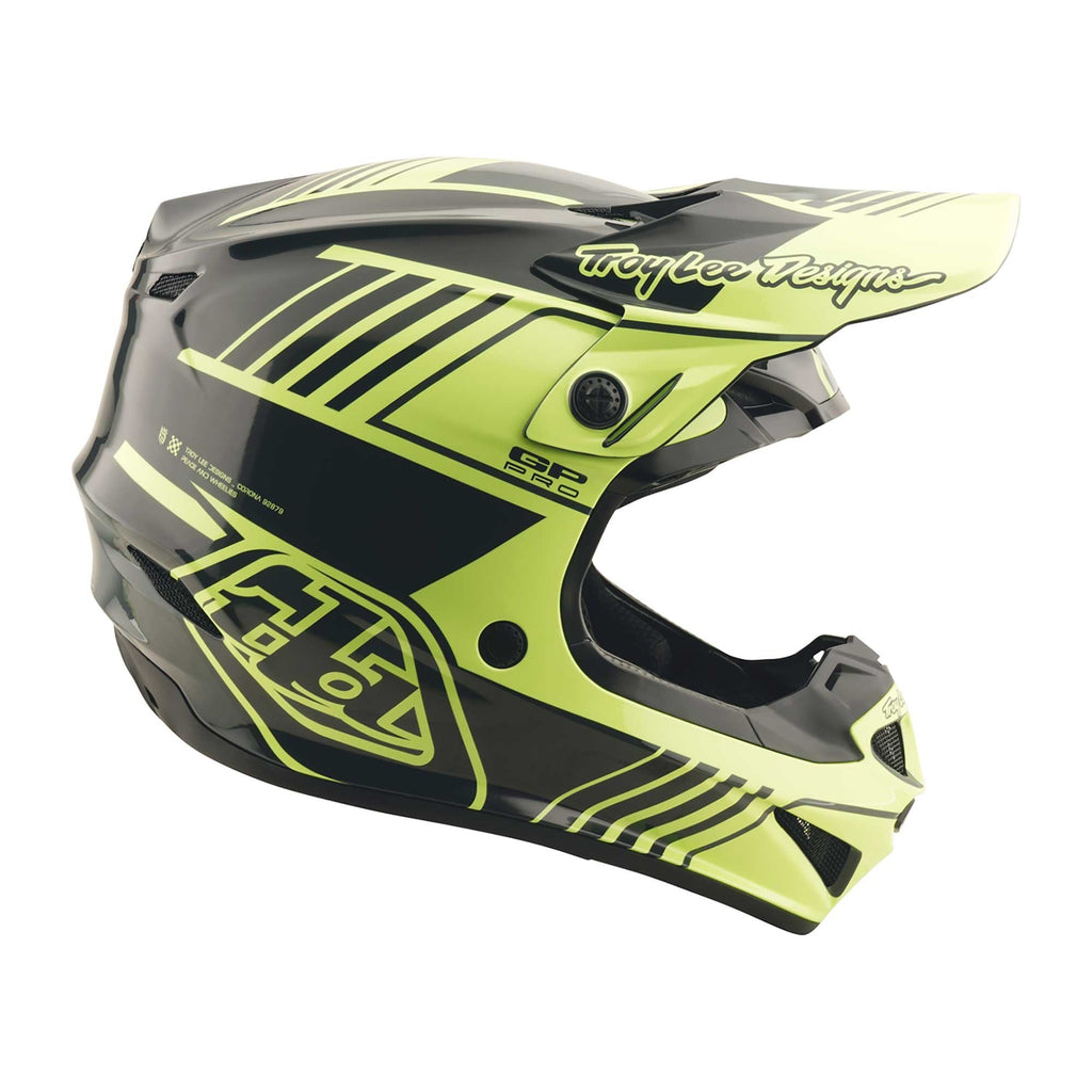 Troy Lee Motocross Youth Helmet - GP Pro MIPS SEGMENT (Glo Yellow)