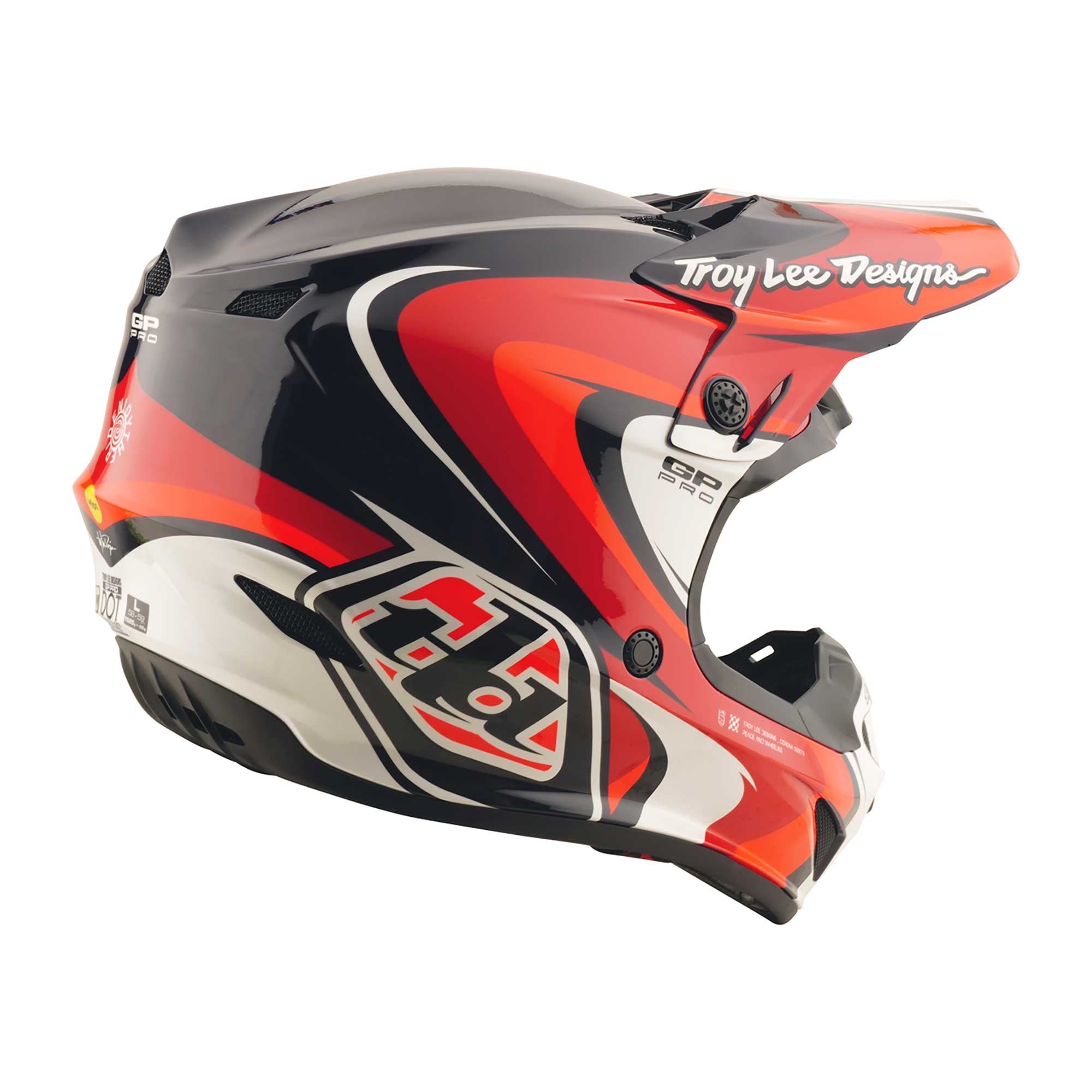 Troy Lee Motocross Helmet - GP Pro MIPS - CROSSOVER (Navy/Red)