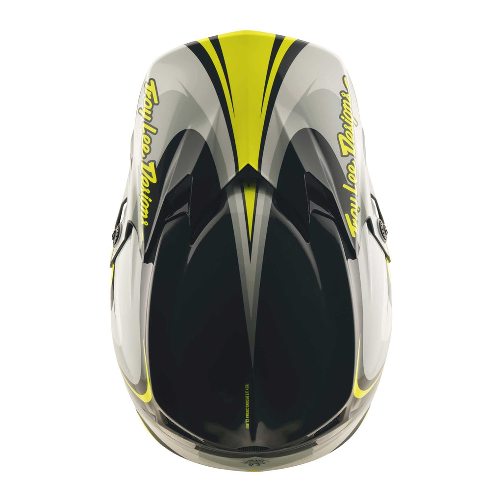 Troy Lee Motocross Helmet - GP Pro MIPS - CROSSOVER (Grey/Black/Flo Yellow)