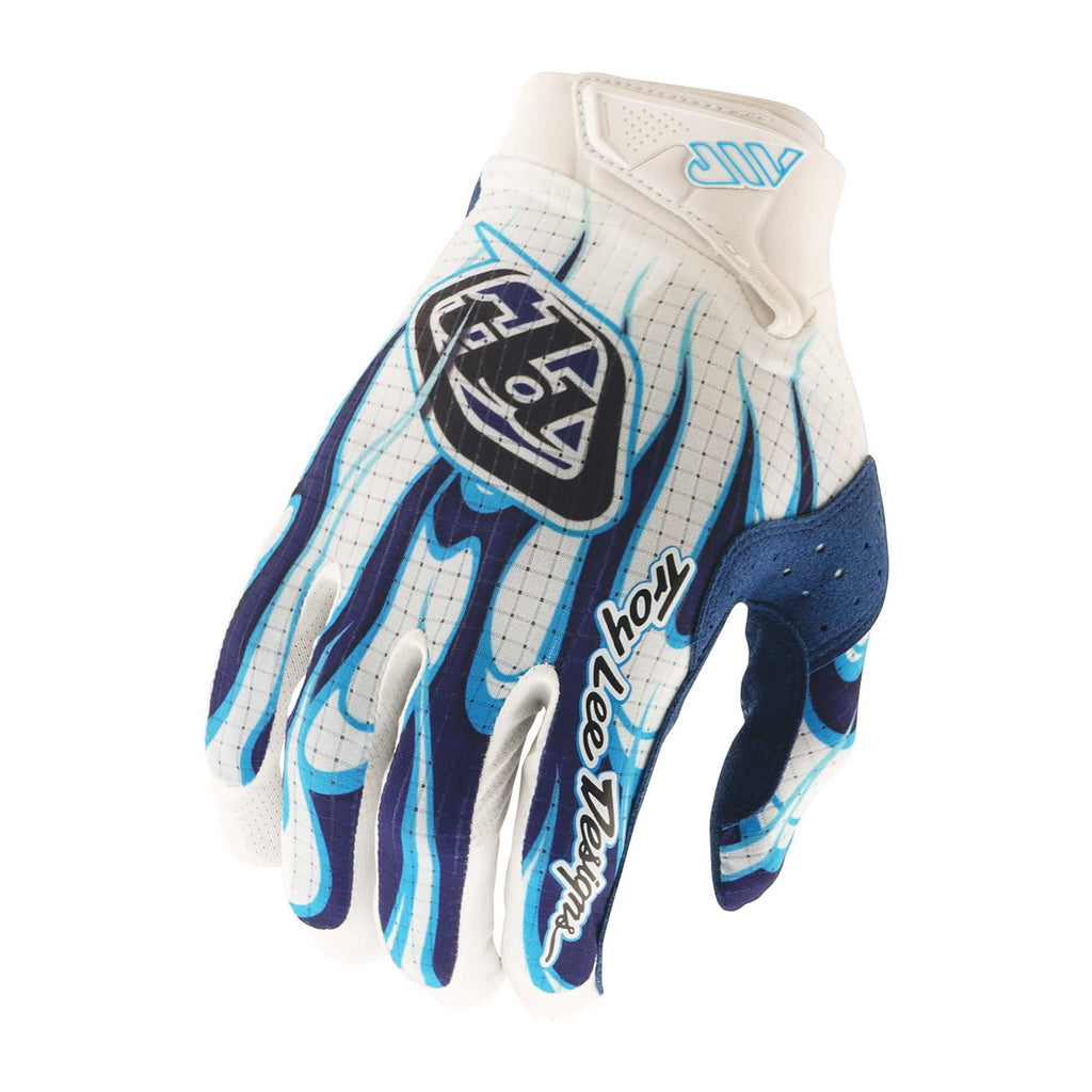 Troy Lee MX | MTB MX Gloves - AIR TORCHED (White/Navy/Blue)