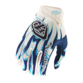 Troy Lee MX | MTB MX Gloves - AIR TORCHED (White/Navy/Blue)