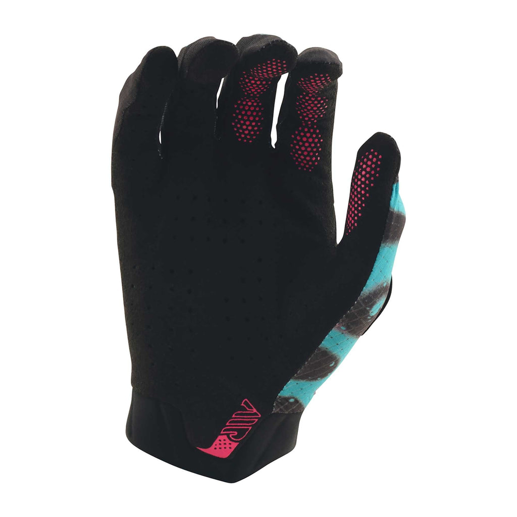 Troy Lee MX | MTB Youth Gloves - AIR MEMBRANE (Black/Teal/Pink/Glo Yellow)
