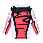 Troy Lee Motocross Jersey - SE Ultra MEMBRANE (White/Black/Infra Red)