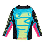 Troy Lee Motocross Jersey - SE Ultra MEMBRANE (Black/Teal/Pink/Glow Yellow)