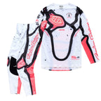 Troy Lee Motocross Jersey & Pant Kit - SE Ultra MEMBRANE (White/Black/Infra Red)