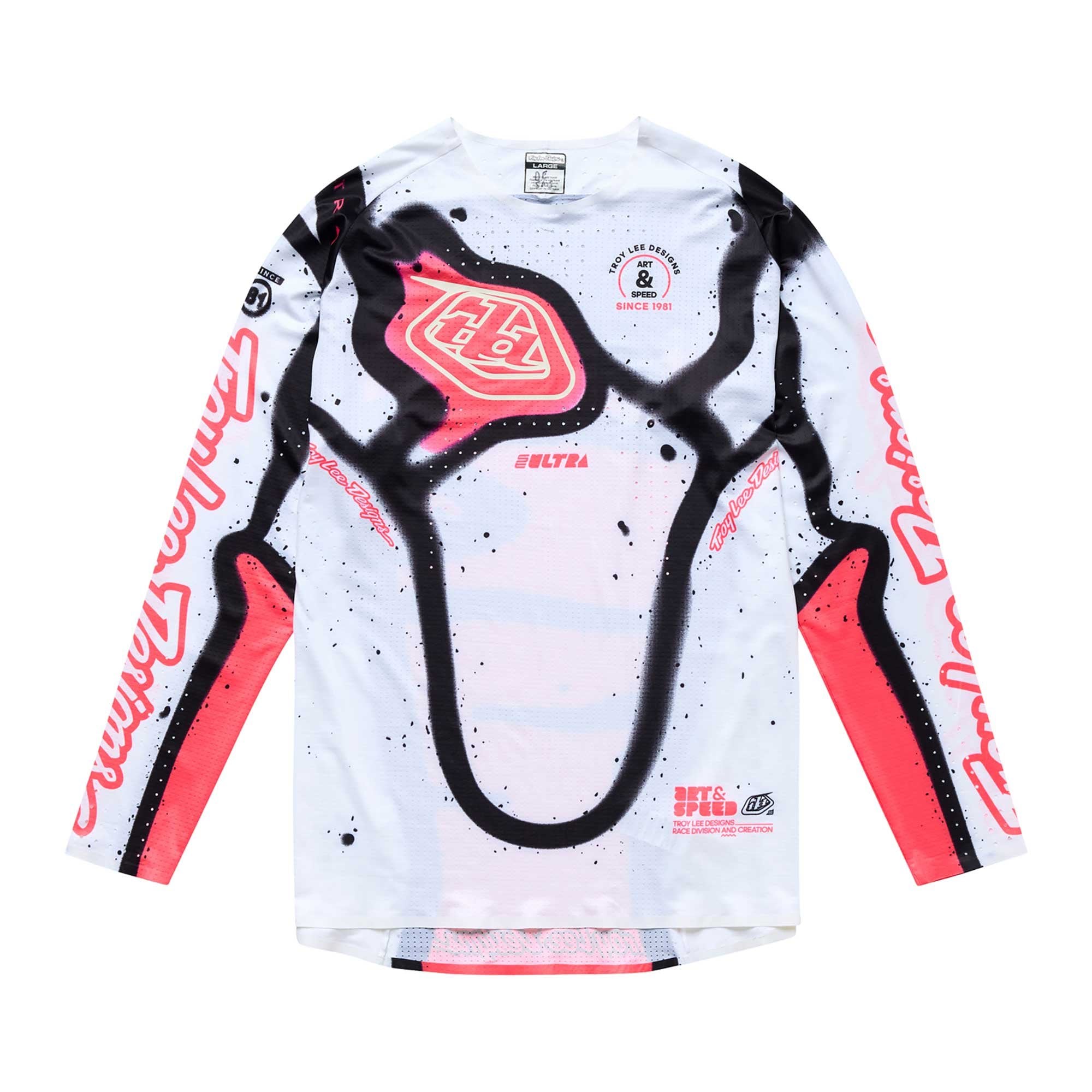 Troy Lee Motocross Jersey & Pant Kit - SE Ultra MEMBRANE (White/Black/Infra Red)