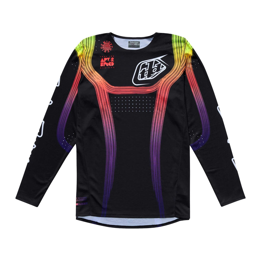 Troy Lee Motocross Youth Jersey & Pant Kit - SE Pro STRIPES (Black/Multi)