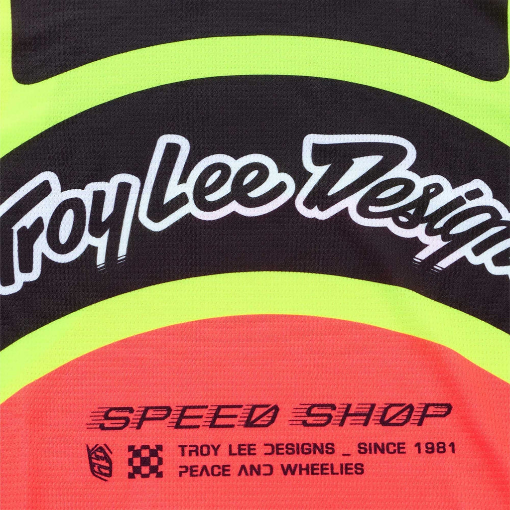 Troy Lee Motocross Jersey - GP Pro SWERVE (Infra Red/Flo Yellow)