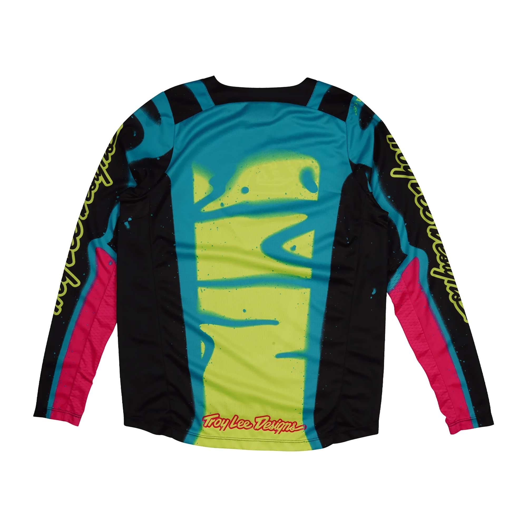 Troy Lee Motocross Kids | Youth Jersey - GP Pro MEMBRANE (Black/Teal/Pink/Glo Yellow)