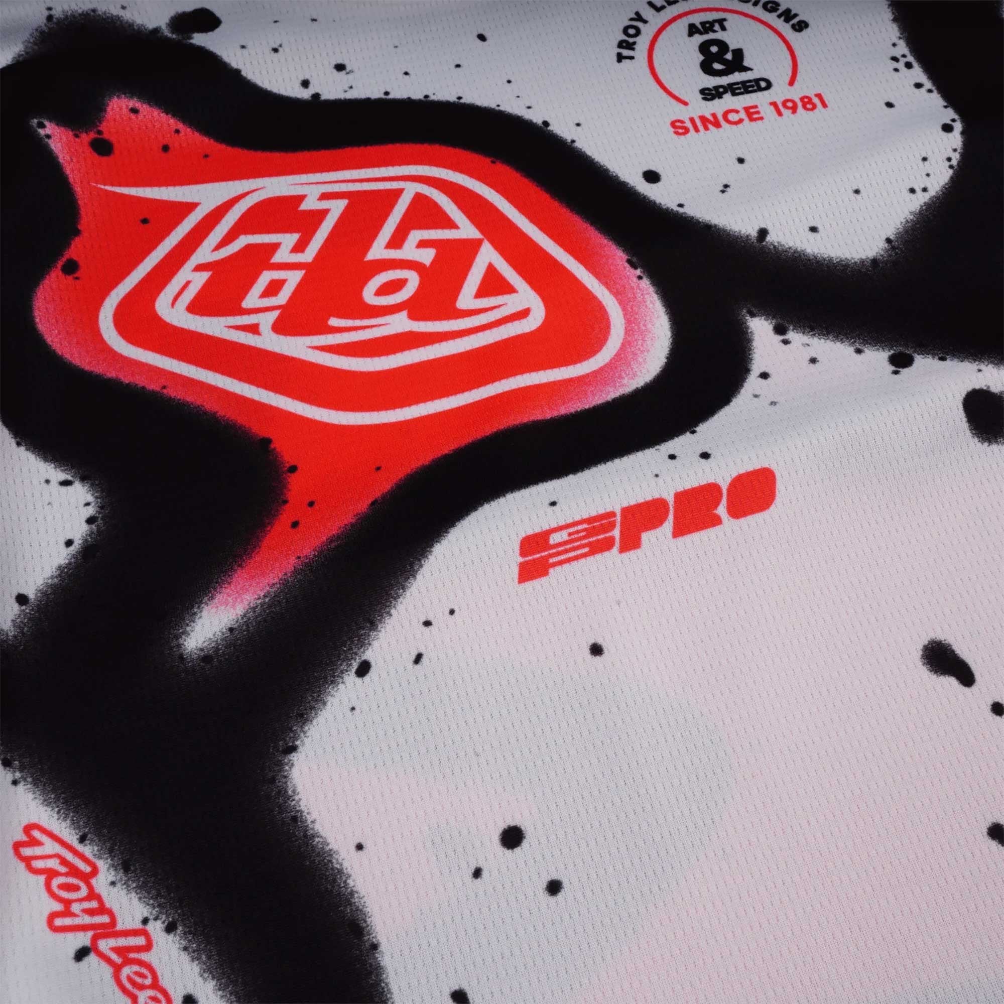 Troy Lee Motocross Kids | Youth Jersey & Pant Kit - GP Pro MEMBRANE (White/Black/Infra Red)