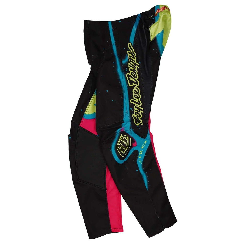 Troy Lee Motocross Kids | Youth Jersey & Pant Kit - GP Pro MEMBRANE (Black/Teal/Pink/Glo Yellow)