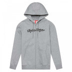 Troy Lee Designs Zip Up Hoodie - SIGNATURE (Grey Heather)