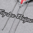 Troy Lee Designs Zip Up Hoodie - SIGNATURE (Grey Heather)