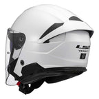 LS2 Motorcycle Open Face Helmet - OF618 VERSO II Solid (White)