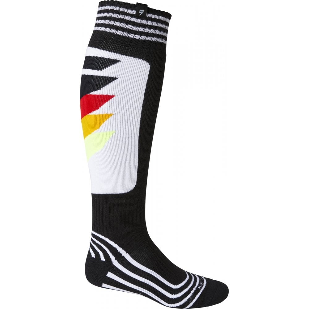 Shift (MX22) Socks - Black Label Targa (Black/White)