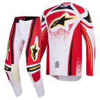 Alpinestars MX Jersey & Pant Kit Deal - TechStar NOMUR (Light Grey/Red/Black)