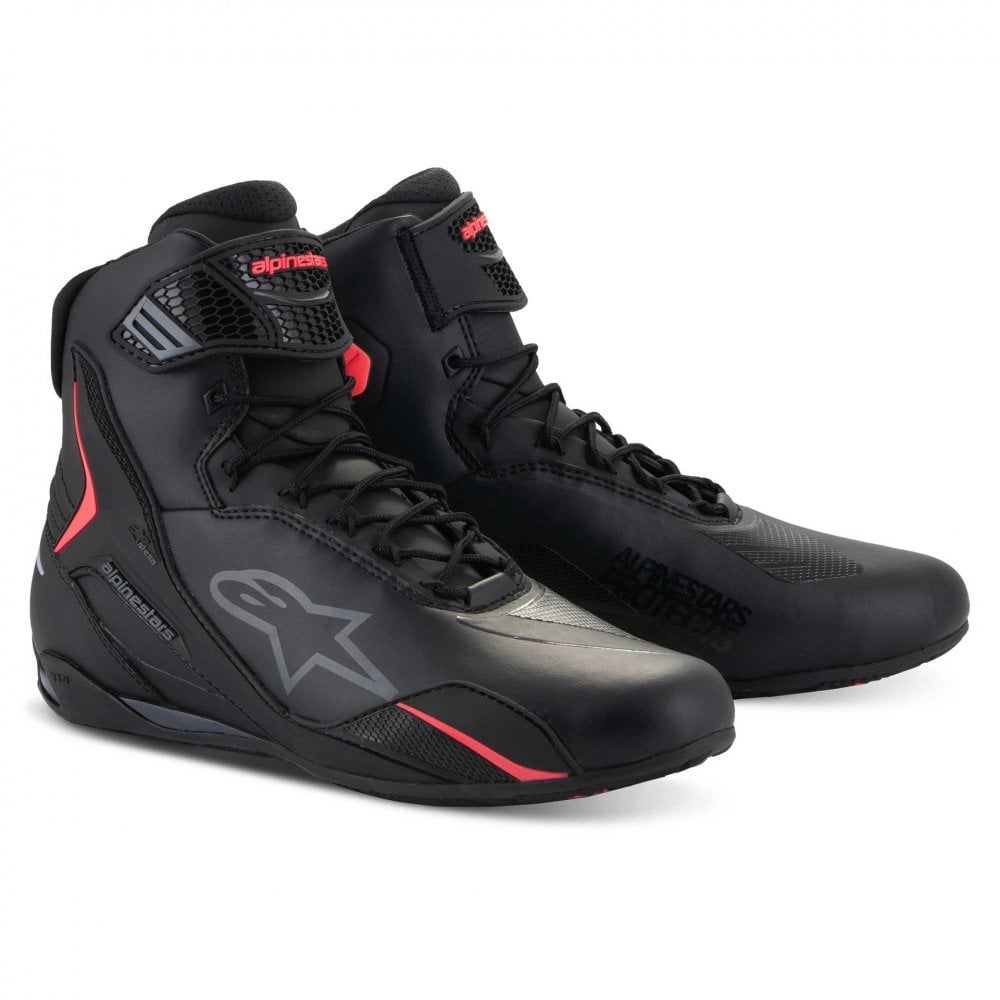 Alpinestars Women's Faster-4 Motorcycle Riding Shoes (Black/Diva Pink)