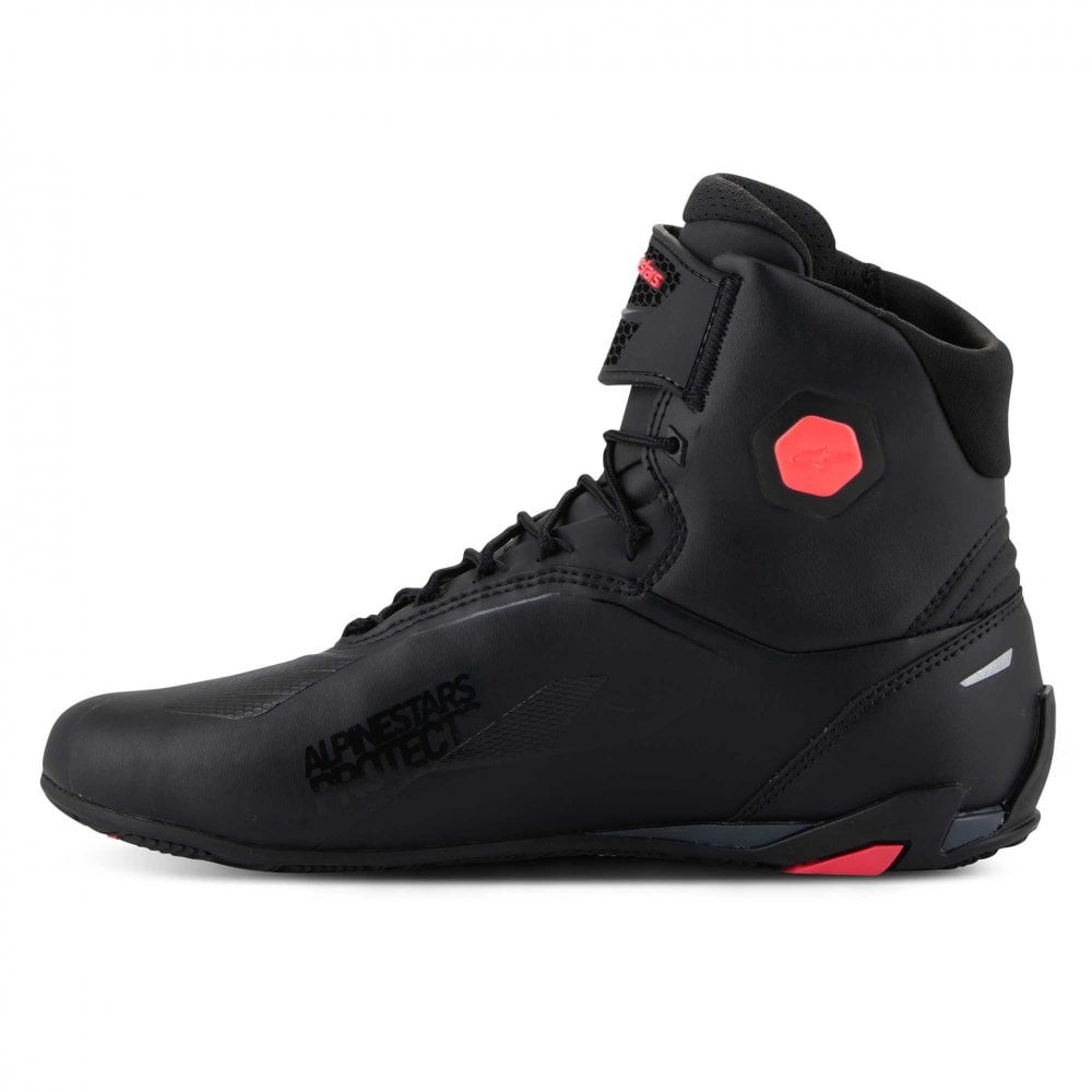 Alpinestars Women's Faster-4 Motorcycle Riding Shoes (Black/Diva Pink)