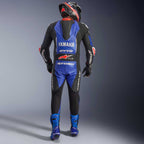 Alpinestars (Yamaha) GP-R7 Leather Race 1pc Suit (Metallic Blue/Black/White/Red Fluo)