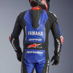 Alpinestars (Yamaha) GP-R7 Leather Race 1pc Suit (Metallic Blue/Black/White/Red Fluo)