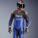 Alpinestars (Yamaha) GP-R7 Leather Race 1pc Suit (Metallic Blue/Black/White/Red Fluo)