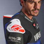 Alpinestars (Yamaha) GP-R7 Leather Race 1pc Suit (Metallic Blue/Black/White/Red Fluo)