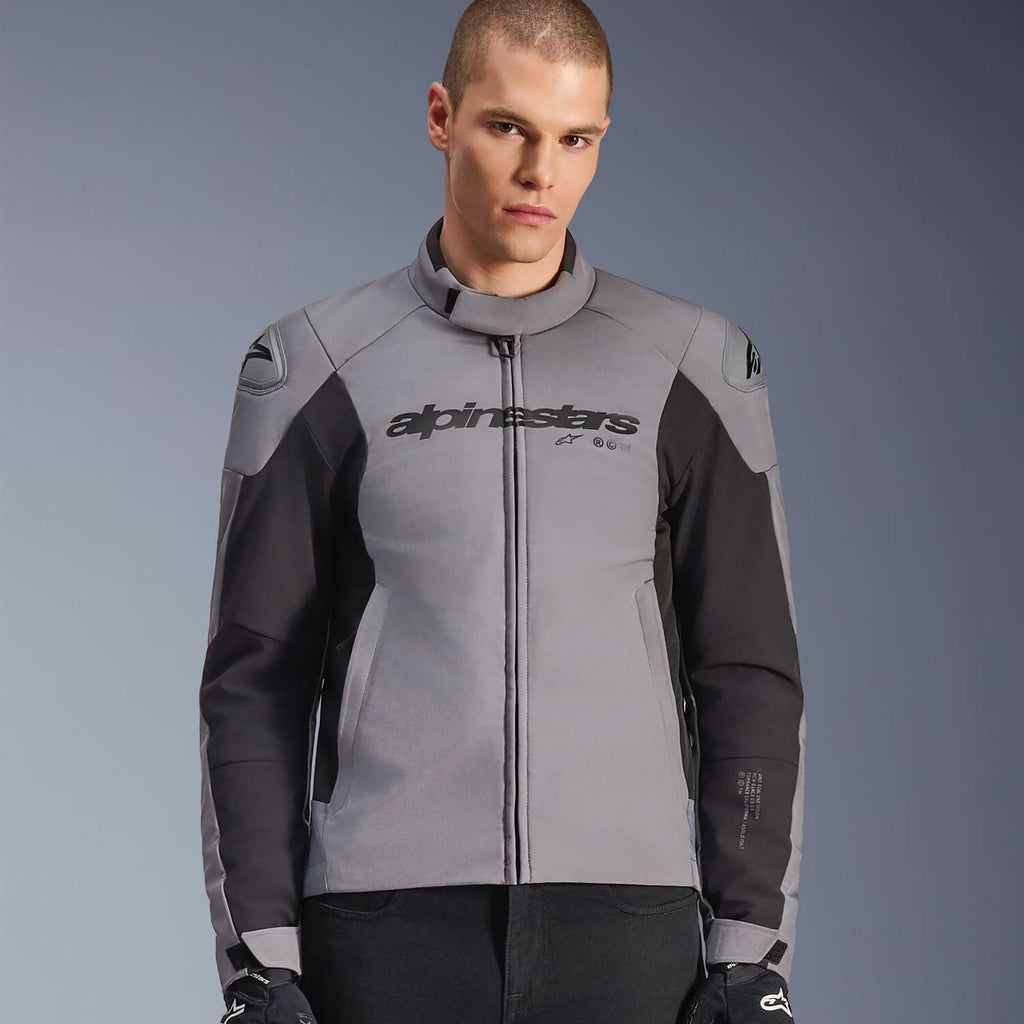 Alpinestars SMX WP Motorcycle Sports Textile Jacket (Dark Grey/Black)