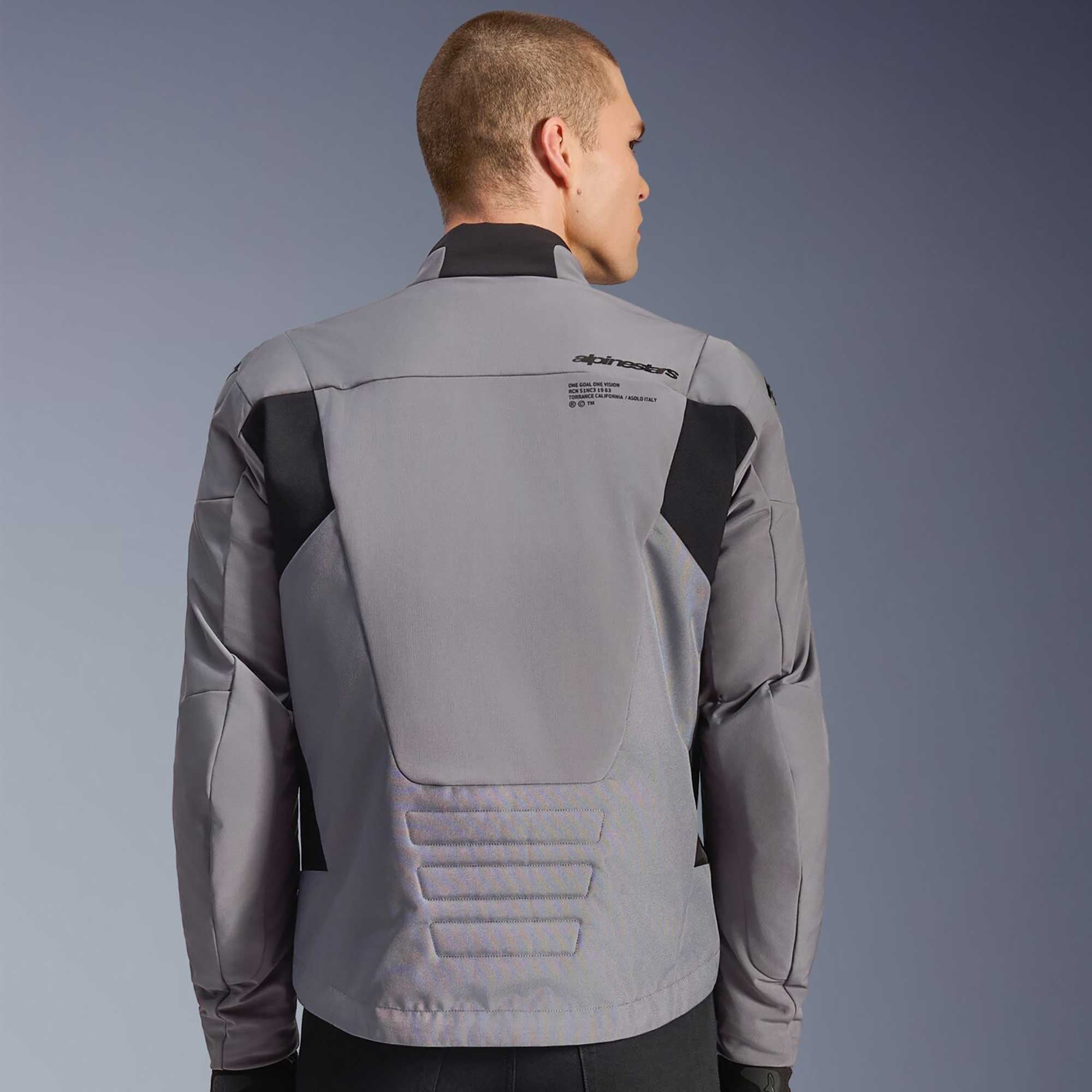 Alpinestars SMX WP Motorcycle Sports Textile Jacket (Dark Grey/Black)