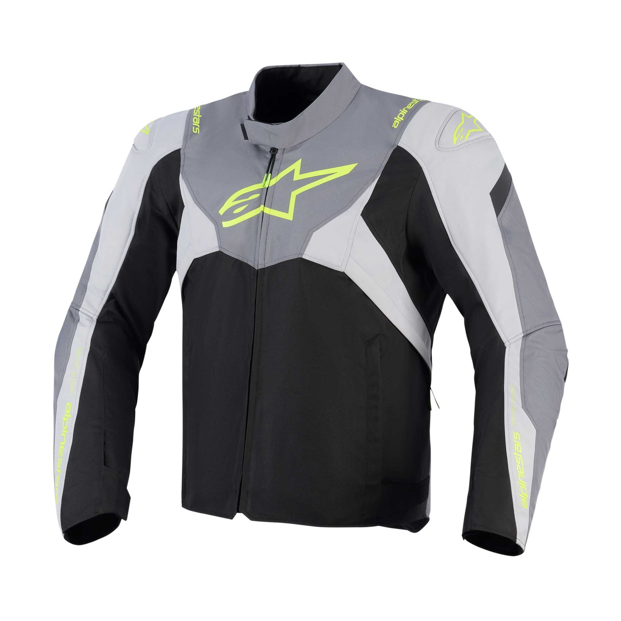 Alpinestars T-Jaws V4 WP Motorcycle Sports Textile Jacket (Black/Ice Grey/Dark Grey)