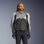 Alpinestars T-Jaws V4 WP Motorcycle Sports Textile Jacket (Black/Ice Grey/Dark Grey)