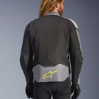 Alpinestars T-Jaws V4 WP Motorcycle Sports Textile Jacket (Black/Ice Grey/Dark Grey)
