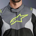 Alpinestars T-Jaws V4 WP Motorcycle Sports Textile Jacket (Black/Ice Grey/Dark Grey)