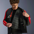 Alpinestars T-SPS V2 WP Motorcycle Sports Textile Jacket (Black/Red/Red Fluo)