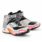 Alpinestars Women's CR-X Motorcycle Riding Shoes (White/Mid Grey/Black/Diva Pink)