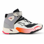 Alpinestars Women's CR-X Motorcycle Riding Shoes (White/Mid Grey/Black/Diva Pink)