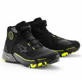 Alpinestars CR-X Drystar Waterproof Motorcycle Adventure Riding Shoes (Black/Dark Grey/Yellow Fluo)